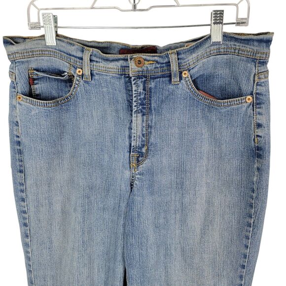 JeanStar Womens Size 14 Blue Solid Elle Jeans - Picture 9 of 10